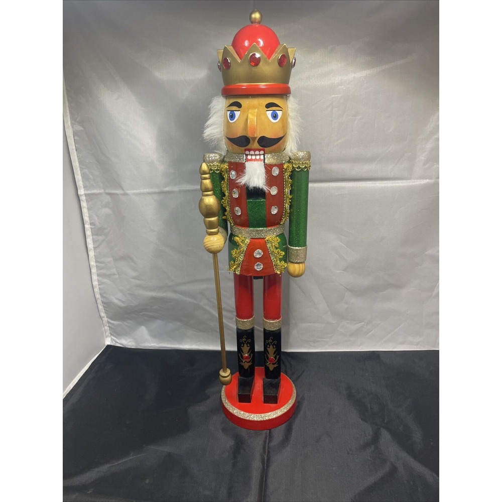 20 Inch Nutcracker King With Staff And Crown From Hobby Lobby ,‎ Christmas Decor
